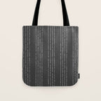 Lines #5 (Dark Gray) Tote Bag Gallery Image 1