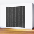 Lines #5 (Dark Gray) Wall Mural Gallery Image 2