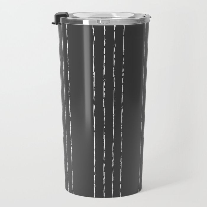 Lines #5 (Dark Gray) Travel Mug Gallery Image 3