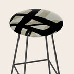 abstract line art Stool Gallery Image 2