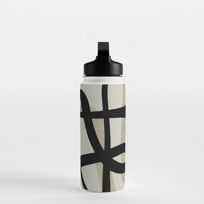 abstract line art Water Bottle Gallery Image 3