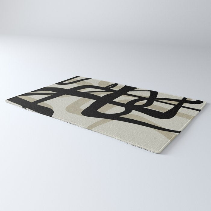 abstract line art Rug Gallery Image 3