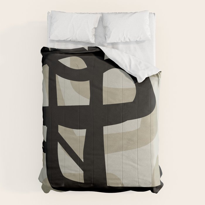 abstract line art Comforter Gallery Image 6