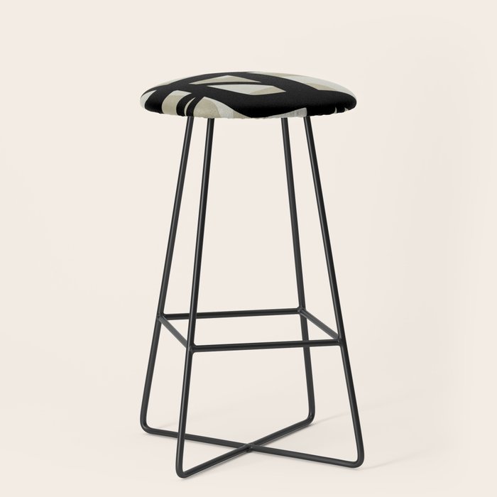 abstract line art Stool Gallery Image 1