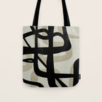 abstract line art Tote Bag Gallery Image 1