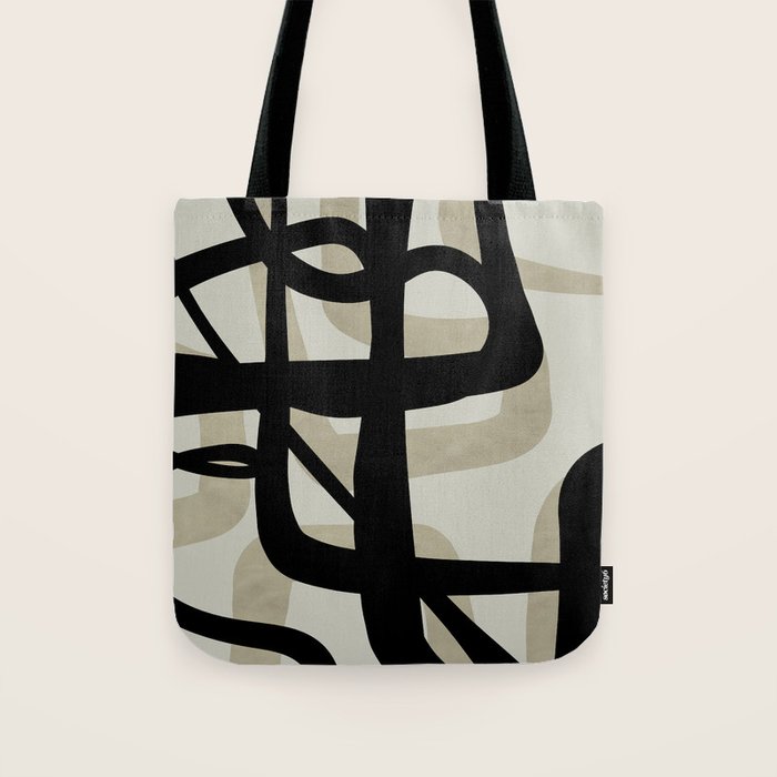 abstract line art Tote Bag Gallery Image 1