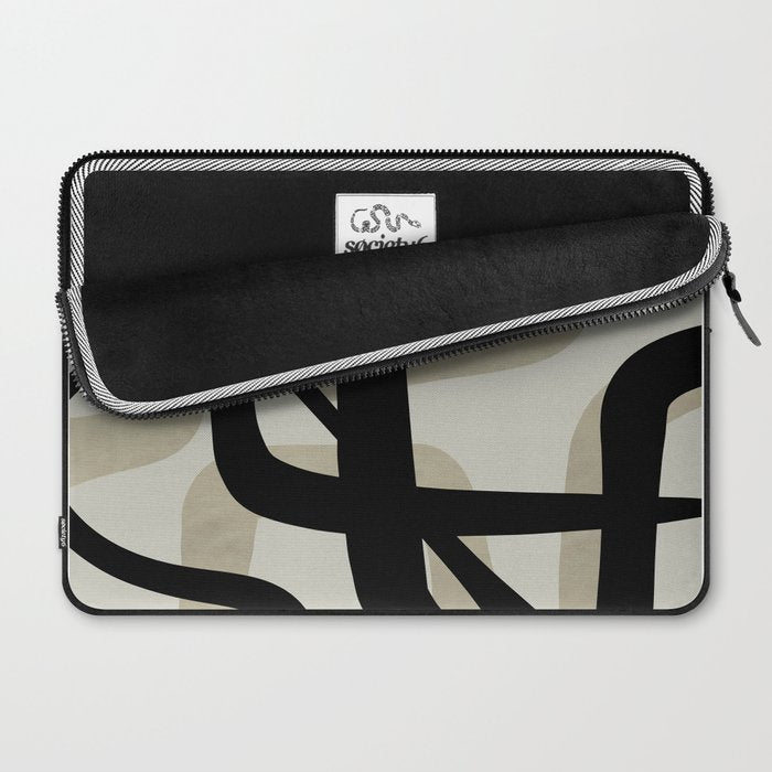 abstract line art Laptop Sleeve Gallery Image 2