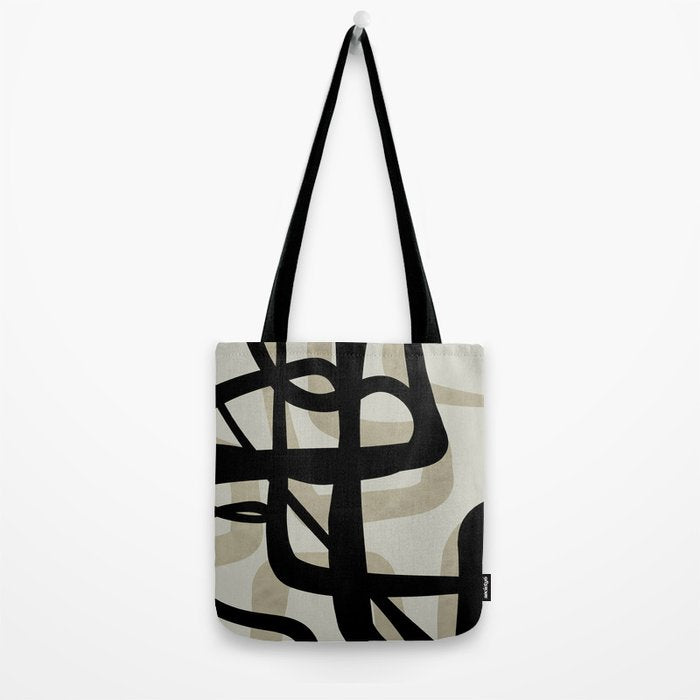abstract line art Tote Bag Gallery Image 2