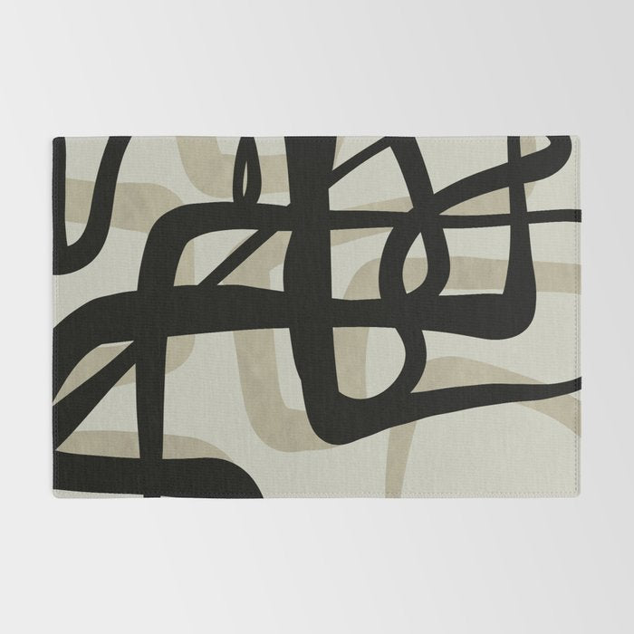 abstract line art Rug Gallery Image 2