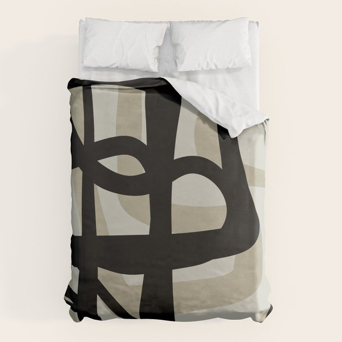 abstract line art Duvet Cover Gallery Image 1