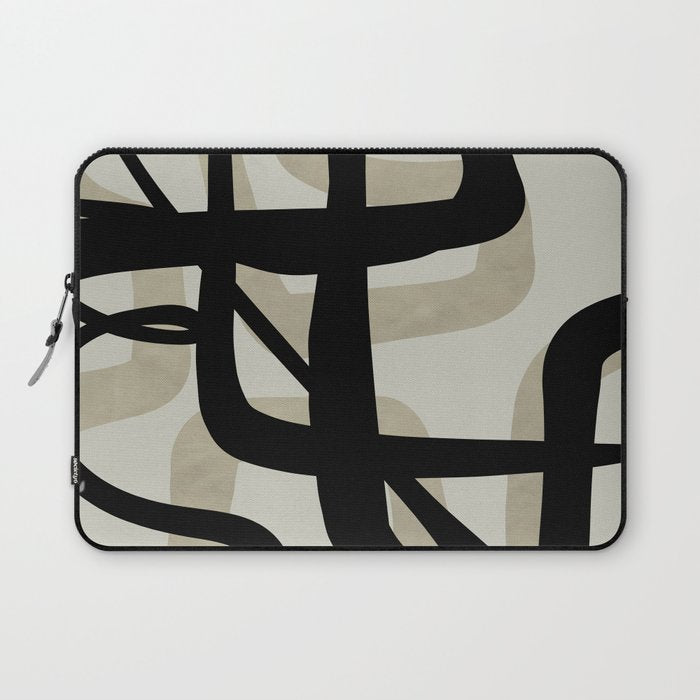 abstract line art Laptop Sleeve Gallery Image 1