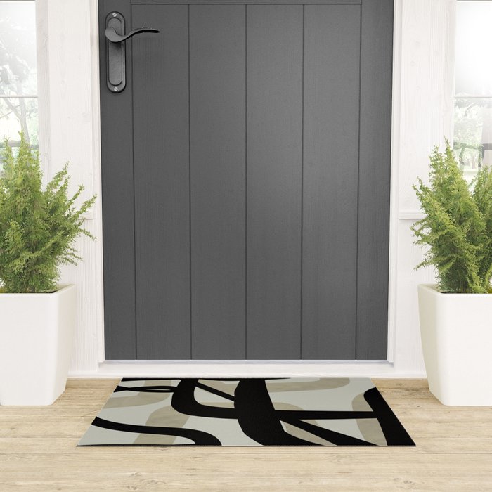abstract line art Welcome Mat Gallery Image 3