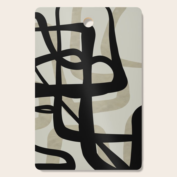 abstract line art Cutting Board Gallery Image 1