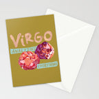 Virgo Perfection in Mustard Yellow | Zodiac Series Stationery Card Gallery Image 2