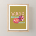 Virgo Perfection in Mustard Yellow | Zodiac Series Mini Art Print Gallery Image 1