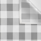 Gingham Large Gray White Wall Tapestry Gallery Image 3