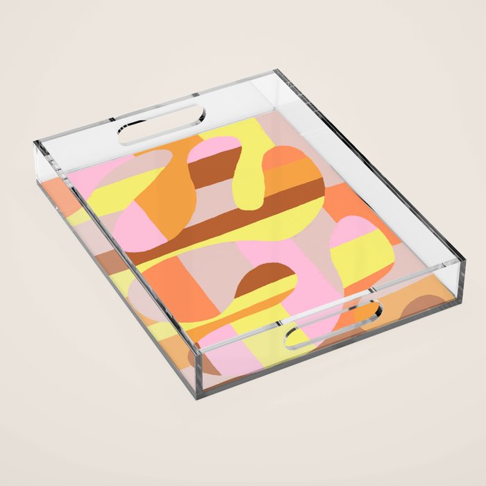 Golden Curve Acrylic Tray Gallery Image 1