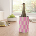 Pink Pop Checkered Grid Wine Chiller Gallery Image 4