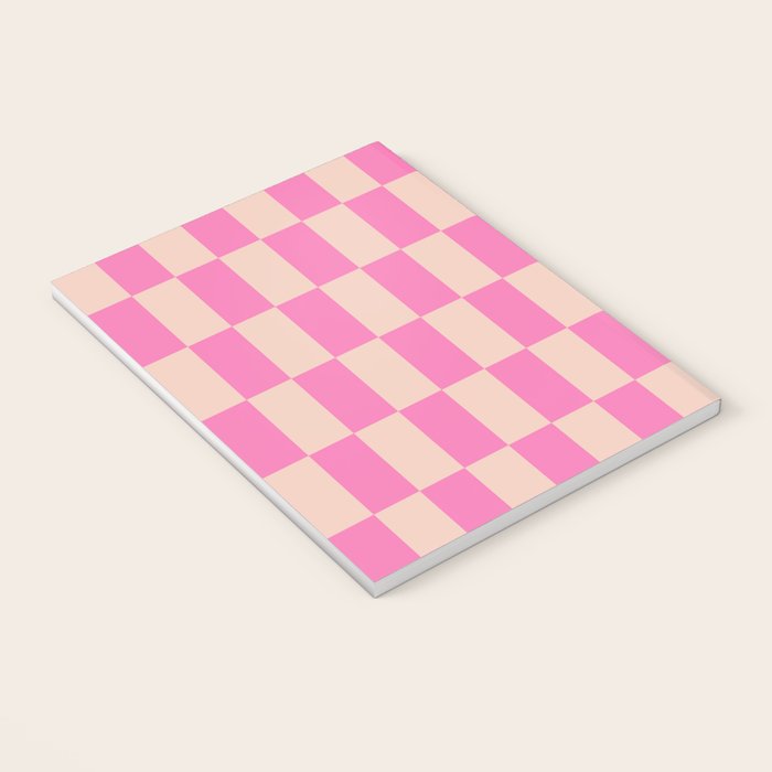 Pink Pop Checkered Grid Notebook Gallery Image 3