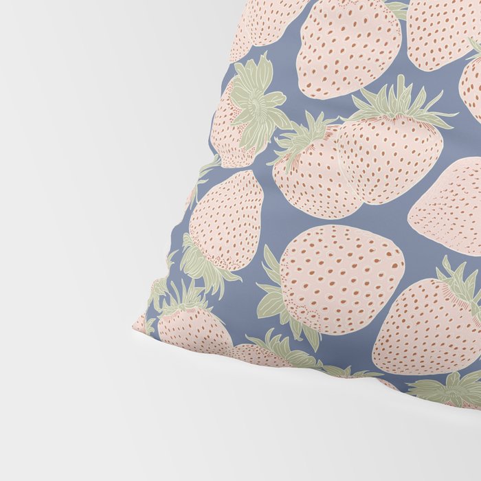 Des Fraises in Denim Pillow Sham Gallery Image 4