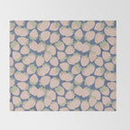 Des Fraises in Denim Throw Blanket Gallery Image 2