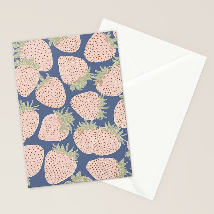 Des Fraises in Denim Stationery Card Gallery Image 2