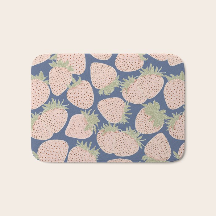 Des Fraises in Denim Bath Mat Gallery Image 1