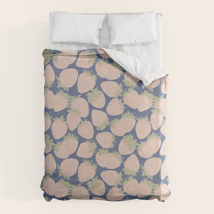 Des Fraises in Denim Duvet Cover Gallery Image 1