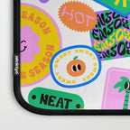 Retro funny sticker label cartoon pattern Laptop Sleeve Gallery Image 3