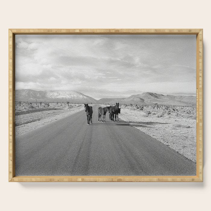Spring Mountain Wild Horses Serving Tray Gallery Image 1