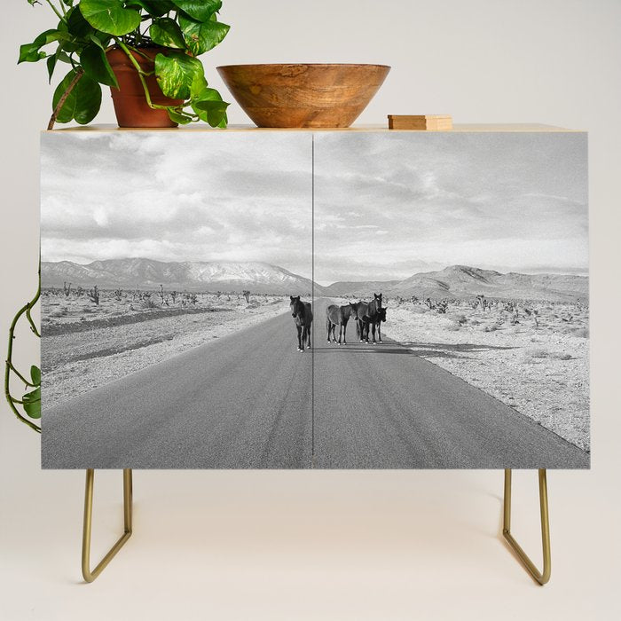 Spring Mountain Wild Horses Credenza Gallery Image 1