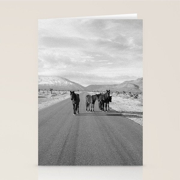 Spring Mountain Wild Horses Stationery Card Gallery Image 2