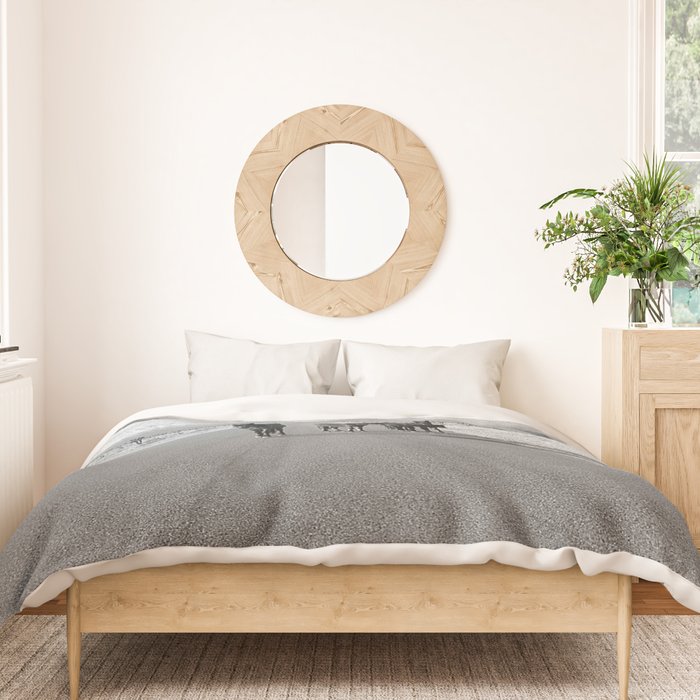 Spring Mountain Wild Horses Duvet Cover Gallery Image 3