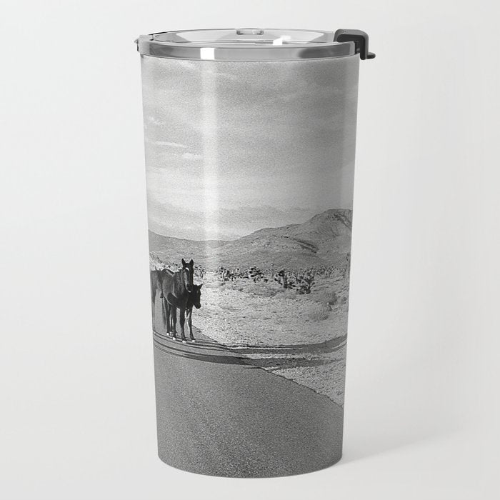 Spring Mountain Wild Horses Travel Mug Gallery Image 2