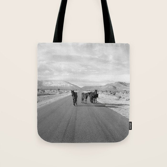 Spring Mountain Wild Horses Tote Bag Gallery Image 1