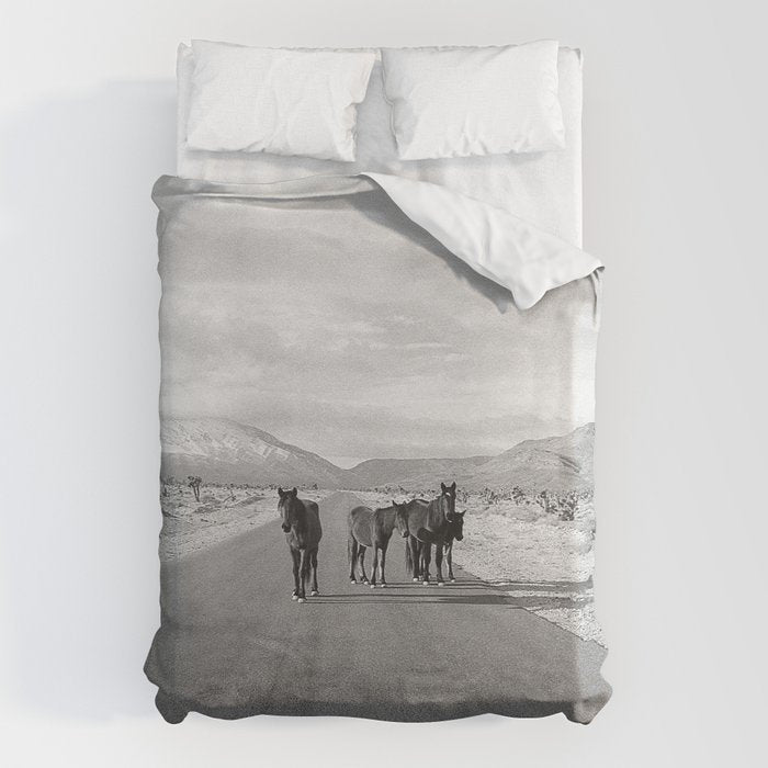 Spring Mountain Wild Horses Duvet Cover Gallery Image 6