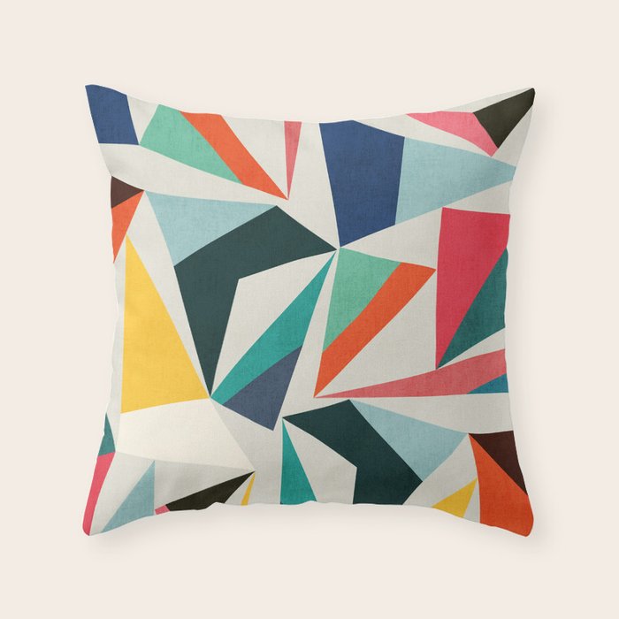 Collection of pointy summit Throw Pillow Gallery Image 1