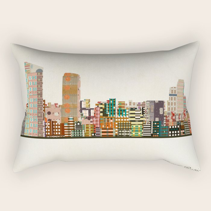 grand rapids michigan skyline Rectangular Pillow Gallery Image 1