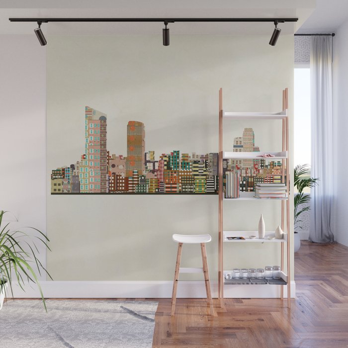 grand rapids michigan skyline Wall Mural Gallery Image 1