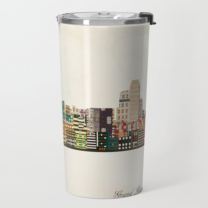grand rapids michigan skyline Travel Mug Gallery Image 2