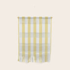 Bold Vertical Stripes Pattern - butter yellow and white Wall Hanging Gallery Image 1