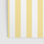 Bold Vertical Stripes Pattern - butter yellow and white Poster Gallery Image 3