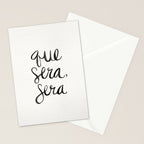 Whatever Will Be, Will Be (Black Ink) Stationery Card Gallery Image 2