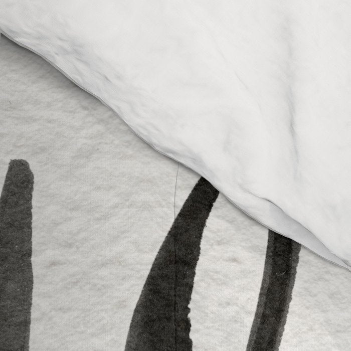 Whatever Will Be, Will Be (Black Ink) Comforter Gallery Image 4