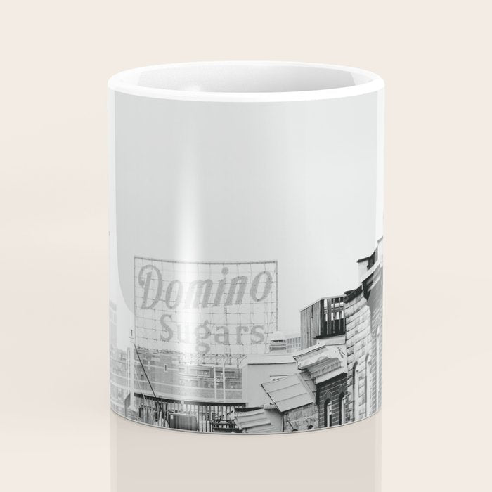 Domino Sugars Building Black and White Baltimore Photograph Coffee Mug Gallery Image 4