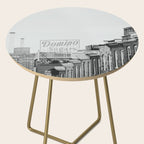 Domino Sugars Building Black and White Baltimore Photograph Side Table Gallery Image 2
