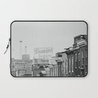 Domino Sugars Building Black and White Baltimore Photograph Laptop Sleeve Gallery Image 1