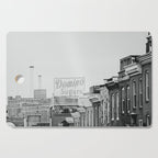 Domino Sugars Building Black and White Baltimore Photograph Cutting Board Gallery Image 1