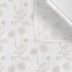White Floral Botanical Wild Daisies Cottage Pattern Petite Wall Tapestry Gallery Image 3