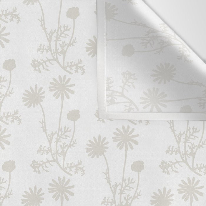 White Floral Botanical Wild Daisies Cottage Pattern Petite Wall Tapestry Gallery Image 3